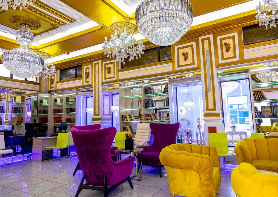 A recreational lounge with armchairs for boarders